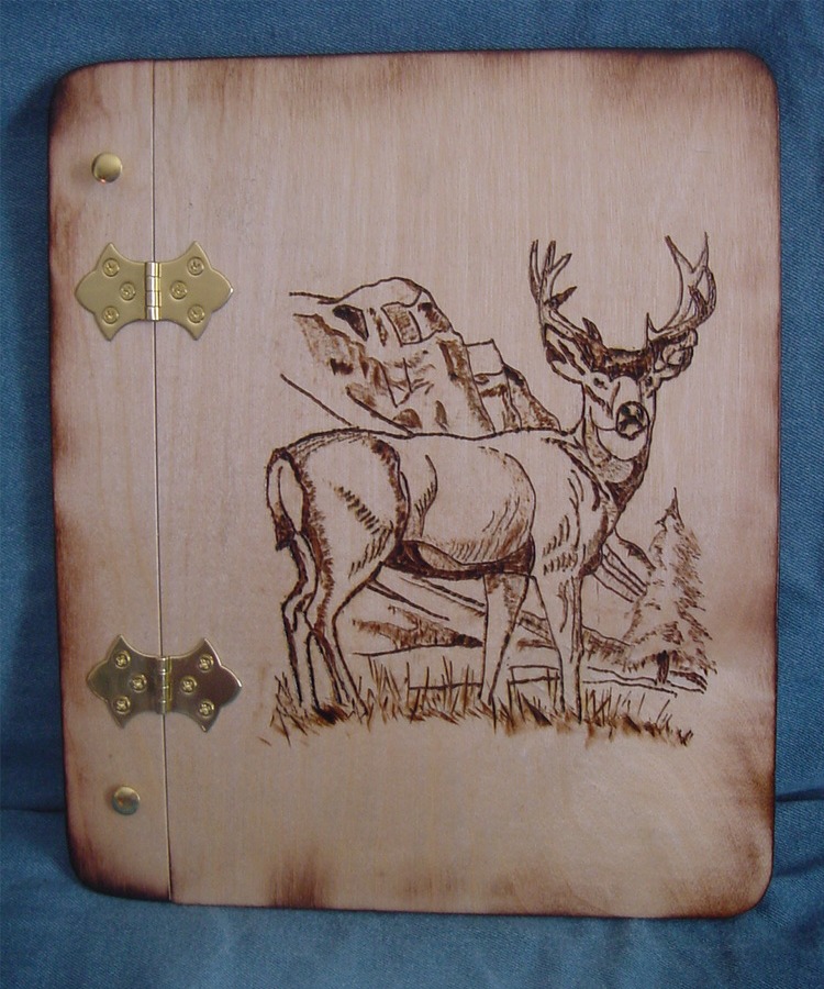 Wood-Burning Stencil Deer